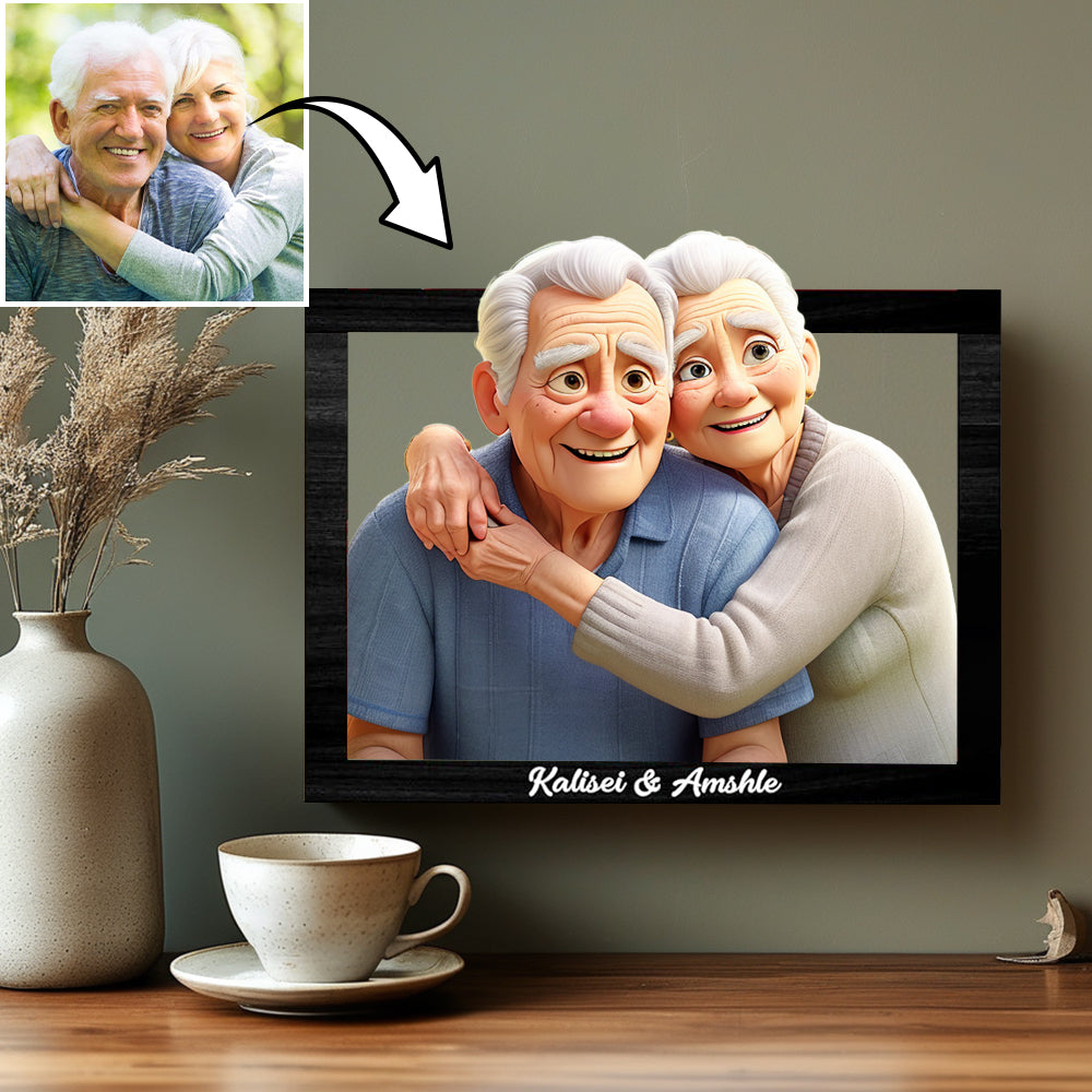 Personalized comic photo frame