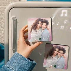 Custom Cartoon Couple Refrigerator Magnet Stickers Gifts for Mom