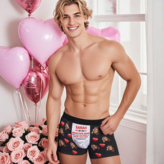 Custom Men's Boxers Personalized Face amd Name Boxers Briefs-You Can Expect A Few Inches Tonight