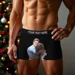 Custom Men's Boxer Personalized Cartoon Style 3D Photo Boxer Briefs for Boyfriend