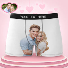 Custom Men's Boxer Personalized Cartoon Style 3D Photo Boxer Briefs for Boyfriend