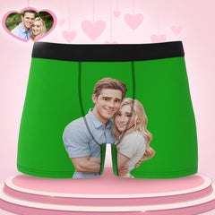 Custom Men's Boxer Personalized Cartoon Style 3D Photo Boxer Briefs for Boyfriend