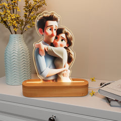 Personalized Cartoon Style Photo Acrylic Light Sign