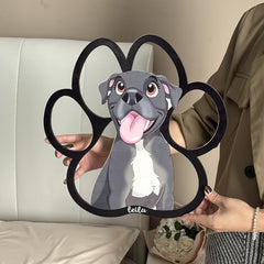 Personalized Cartoon Photo Paw Photo Frame Cute Gift For Pet Lovers